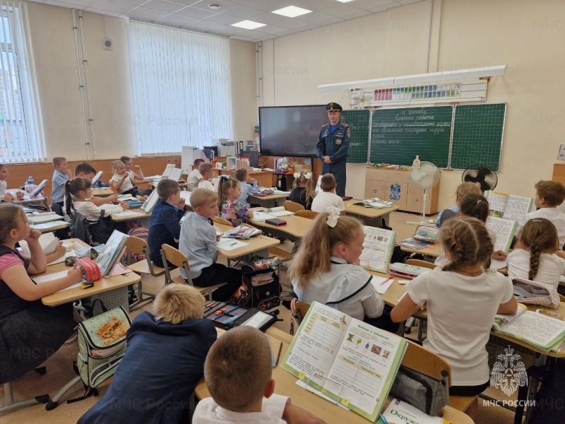 Сотрудники ОНДПР провели уроки безопасности для брянских школьников