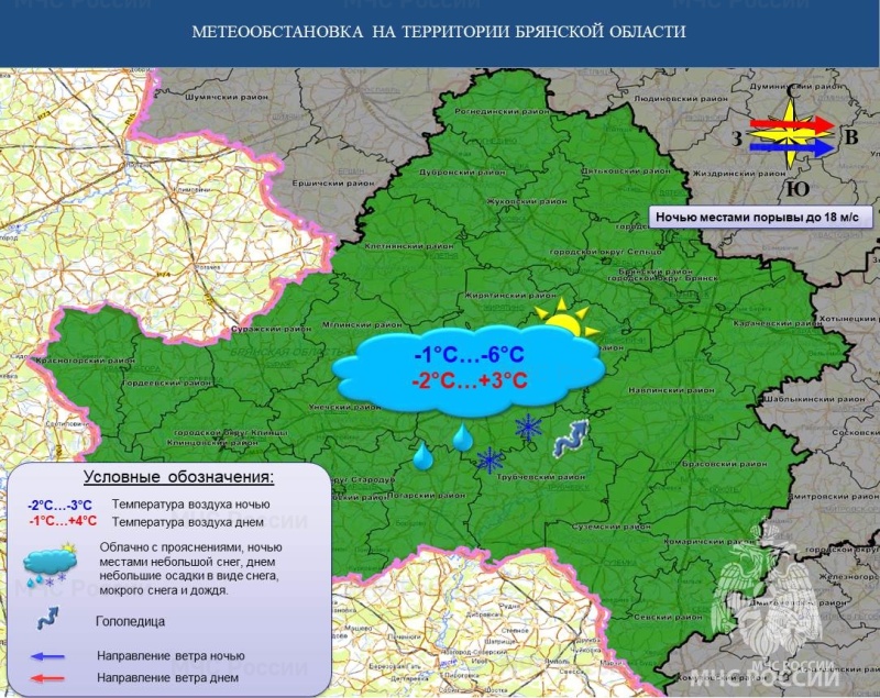 Оперативный ежедневный прогноз на 05.11.2024